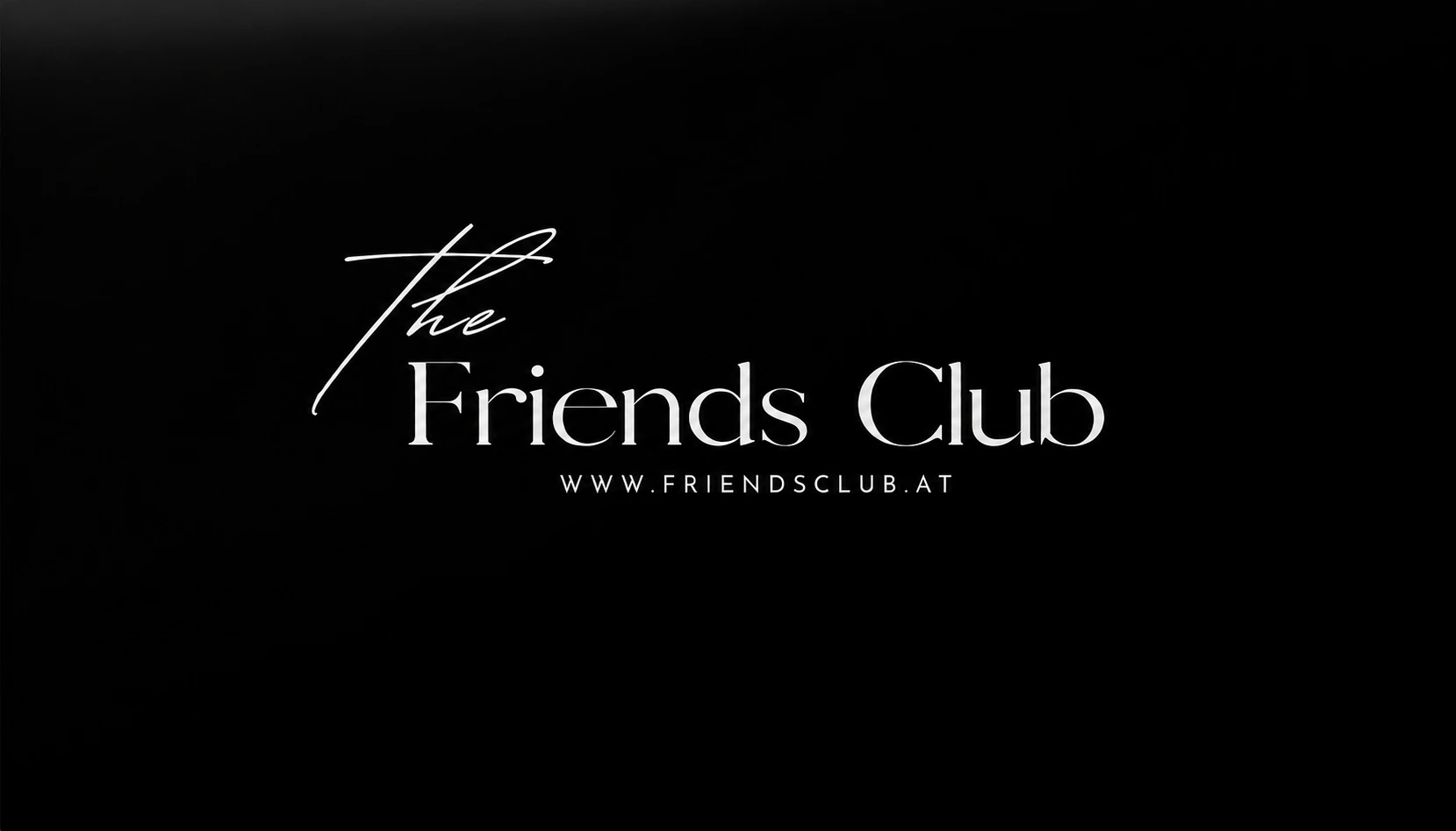 Originale schwarze Friends Club Member Card mit silbernem Schriftzug